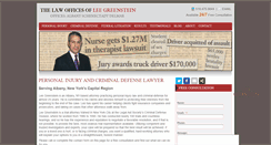 Desktop Screenshot of leegreensteinlaw.com
